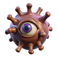magnificent creative A Menacing Beholder Casting Eye Rays In high resolution png