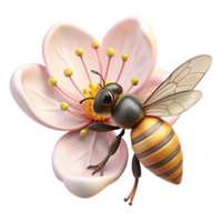 vibrant traditional A Close Up of a Bee Collecting Pollen From genuine png
