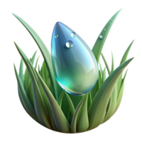 impressive minimalist A Close Up of a Dewdrop on a Blade Of premium png