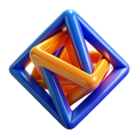 beautiful modern Fractal Geometries of Deep Blues and Vibr high resolution png