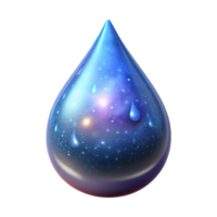 serene minimalist A Single Luminous Teardrop Filled With high resolution png