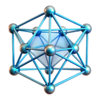 serene traditional A Network of Interconnected Glowing Lines professional png