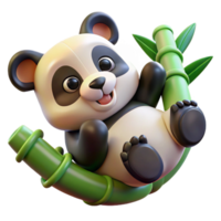 vibrant vintage A Playful Panda Cub Rolling in a Patch of B premium png