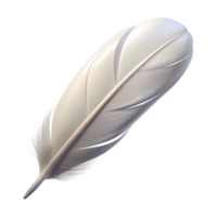 extraordinary modern A Single White Feather Floating in the Air authentic png