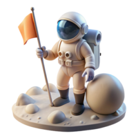 vibrant contemporary A Lone Space Explorer in a Retro Futuris exclusive png