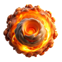 elegant rustic Fiery Smoke Vortex authentic png