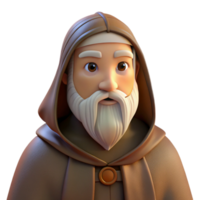 extraordinary rustic A Man with a Long Flowing Beard and Wise high quality png