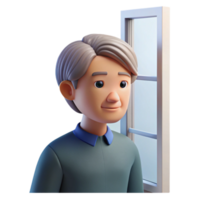 impressive rustic A Middle Aged Person with a Thoughtful E high quality png