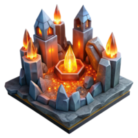 vibrant minimalist A Subterranean Dwarven City Carved From exclusive png