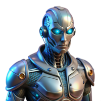 magnificent vintage A Cyborg with Intricate Mechanical Augmen high quality png