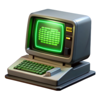 serene minimalist A Vintage Computer Terminal Displaying C original png