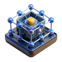 vibrant contemporary A Quantum Computer Complex Interconnect authentic png