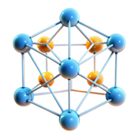 beautiful creative A Network of Interconnected Nodes Glowing high quality png