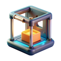 stunning minimalist A D Printer Creating a Complex Object L 4K png