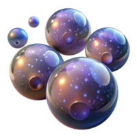 impressive modern A Field of Floating Translucent Orbs Wi authentic png