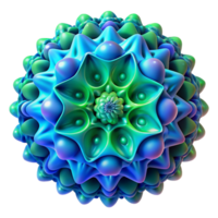 serene contemporary A Complex Fractal Pattern Resembling a M genuine png