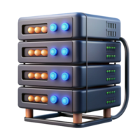 serene rustic A Server Rack with Blinking Lights and Cab high quality png