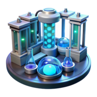 beautiful abstract A Futuristic Laboratory with Glowing Test professional png
