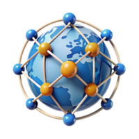 elegant abstract A Network of Interconnected Nodes Formin premium png