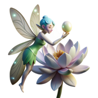vibrant contemporary A Whimsical Fairy with Iridescent Dragonf high quality png
