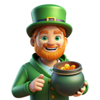dramatic abstract Portrait of a Mischievous Leprechaun With exclusive png
