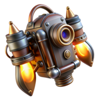 magnificent creative A Steampunk Jetpack with Intricate Thrus exclusive png