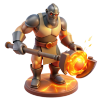 beautiful contemporary A Powerful Cyclops Forging a Weapon Fiery original png