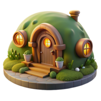 magnificent vintage A Cozy Hobbit Style Dwelling Built Into original png