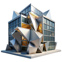 beautiful rustic A Deconstructivist Office Building Sharp premium png