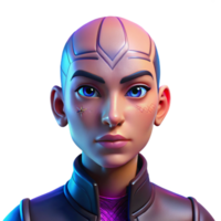 stunning rustic Portrait of a Non-binary Person high resolution png