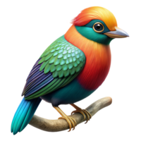 stunning rustic Portrait of a Bird with Vibrant Plumage detailed png