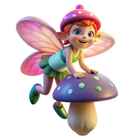 magnificent minimalist A Mischievous Pixie with Iridescent Wings exclusive png