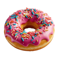 Vibrant 3D Donut in Playful Cartoon Look png