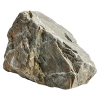 Rough textured stone isolated on transparent background png