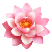 Spiritual lotus symbol isolated on transparent background png
