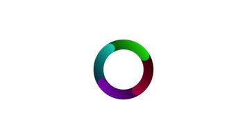Circle Loading icon loop Loading Icon with a 60fps black background. video
