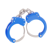 Symbol of Law and Order with Handcuffs png