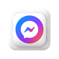 Messenger logo on a white square png