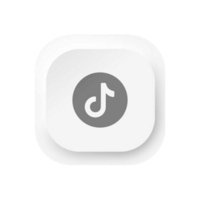 A white button with a music note on it illustration png