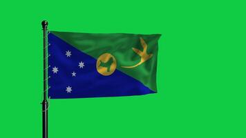 The flag of australia is waving in the wind video