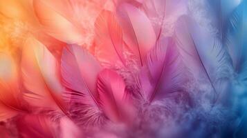Colorful feathers are shown in this image photo