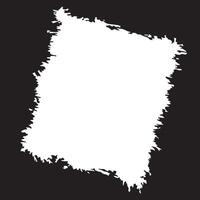 Abstract Black Ink Stain Rough Rustic Square Frame Background with Clear Copy Space vector