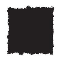 Abstract Black Ink Stain Rough Square Paper Background with Copy Space vector