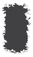 Abstract Black Ink Stain Rustic Vertical Frame Background with Blank Space vector