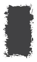 Abstract Black Ink Stain Watercolor Rough Rustic Vertical Frame Background with Empty Space for Banner vector
