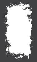 Minimalist Abstract Black Ink Stain Watercolor Rough Rustic Vertical Frame Background with Copy Space vector