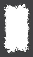Abstract Black Ink Stain Watercolor Rough Rustic Vertical Frame Background with Empty Space for Template vector