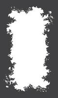 Simple Abstract Black Ink Stain Watercolor Rough Rustic Vertical Frame Background with Copy Space vector
