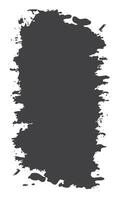 Abstract Black Ink Stain Watercolor Rough Rustic Vertical Frame Background with Balnk Space for Template vector