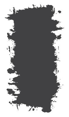 Abstract Black Ink Stain Rough Vertical Frame Backdrop with Copy Space